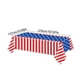 thumbnail image 3 of Holiday Outdoor Decorations, Heavy Duty Vinyl Tablecloth, 4Th of July Tablecloth, Outdoor Flag, Tailgate Party Gatherings, Rectangular, Stars Stripes, 1 Pc, 3 of 5