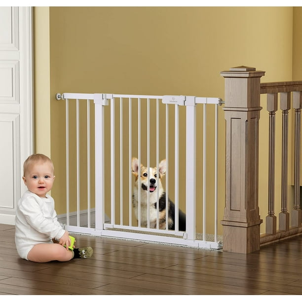 Dog Gates for the House and Doorways 2743" Wide, BabyBond Auto Close