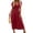 Red, variant on CIENVNSTG Women's Fashion A-Line Summer Dress Casual Flowy Dress for Everyday Wear