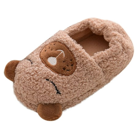 

KDFJPTH Toddler Kids Baby Warm Shoes Boys Girls Cartoon Soft-Soled Slippers Baby Shoes First Steps Girl Shoes 7c