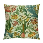 QZHH Golden Lily Throw Pillow Covers Decorate Home Living Room Girls Room,Spring Summer Cottagecore Pillowcase