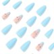 thumbnail image 2 of Blue Gradient Matte Almond Press On Nails - Acrylic Fake Nails with Glue for Women and Girls - Long-Lasting and Easy to Apply, 2 of 4