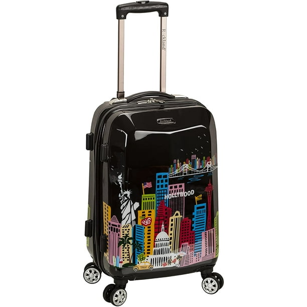 Rockland Departure Hardside Spinner Wheel Luggage Set, America, Carry-On 20-Inch ( Pack of 2 )