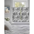 thumbnail image 3 of Spring Floral Living Room Curtains 2 Panel, Retro Country Flowers Leaves Botanical Gray Cafe Window Treatment, Farmhouse Bedroom Bathroom Kitchen Curtains Drapes 104"x54", 3 of 6