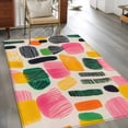 thumbnail image 3 of 3'x5' Area Rugs, Colorful Geometric Abstract Indoor Outdoor Area Rug for Living Room Bedroom, Minimalist Modern Art Washable Bathroom Rugs Kitchen Floor Carpet Mats Home Decor Aesthetic, 3 of 8