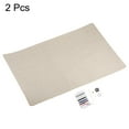 thumbnail image 3 of Uxcell 2Pcs Fabric Repair Patch 7.8"x11.8" Fine Linen Self Adhesive Patch for Sofa Clothing Cushion Pillow, Natural, 3 of 6