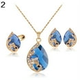 thumbnail image 5 of Besufy Women Jewelry Set Rhinestone Wedding Pendant Necklace Earrings Ring, 5 of 6