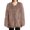 Khaki, variant on Kids Girls Shaggy Short Coat V Neck Open Front Shag Plush Jacket Winter Fashion Solid Warm Base Faux Fur Coat