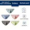 thumbnail image 3 of Kudavo Men's Bikini Underwear,Soft Comfortable,Breathable & Cool,3‑Pack,Size M, 3 of 8
