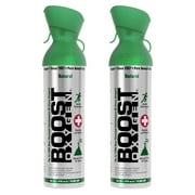 Boost Oxygen Portable Canned Oxygen, Natural, 10L, 2 Pack