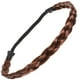thumbnail image 4 of EeaseMX Diadema elástica trenzada de moda, trenzas clásicas, banda de pelo sintético, accesorio de belleza para mujer (marrón claro), 4 of 7