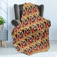 thumbnail image 4 of Abstract Soft Flannel Fleece Throw Blanket, Grungy Chaotic Pattern with Graffiti Art Influences Urban Lifestyle Street Art, Cozy Plush for Indoor and Outdoor Use, 50" x 70", Multicolor, by Ambesonne, 4 of 5