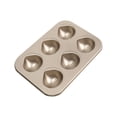 thumbnail image 1 of Baking Cake Mold Pan Chestnut Non Stick Cake Household Baking Baking Pan Three Snack for Oven, 1 of 9