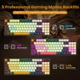 thumbnail image 3 of Mechanical Keyboard Redragon K636CLO-RGB Kitava 94-Key with NumPad RGB Backlight Red Switch US Layout, 3 of 8