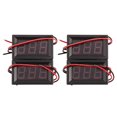 thumbnail image 1 of 4Pcs Voltímetro Digital Dc 5V A 120V Medidor de Panel de Voltaje 0.56 Pulgadas LED Display Tester B, 1 of 5