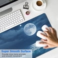 thumbnail image 2 of Desk Mat,Large Mouse Pad 31.5x11.8 Inch XXL Extended Gaming Mouse Pad Mat with Non-Slip Base Stitched Eges Mousepad for Computer,Office,Keyboard and Laptop - Moon Ocean, 2 of 7