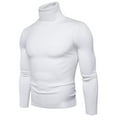 thumbnail image 2 of Inevnen Men's Casual Slim Fit Basic Tops Knitted Thermal Turtleneck Pullover Sweater Lightweight, 2 of 6