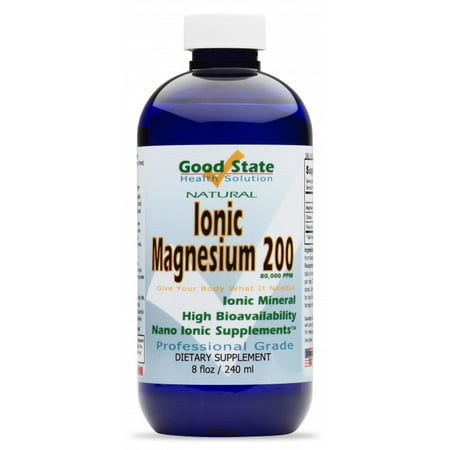Good State Liquid Ionic Minerals - Magnesium 200 - (96 servings at 200 mg elemental) (8 fl