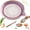 Purple, variant on Gradient Ceramic Grater Plate - Handheld Kitchen Grinding Dish with Spout, Porcelain Ginger Garlic Wasabi Grater for Fine Paste, Easy to Clean & Compact Size for Home Cooking (Green)