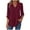 Wine, variant on Women's Striped T-Shirts Trendy V-Neck Shirt Long Sleeve Button Tees Casual Fashion Shirts Classic Fit Pullover Tops (XL, Blue)