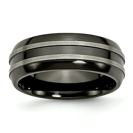 - Titanium Black Two Tone 8mm Wedding Ring Band Size 12.50 Fancy Fashion Jewelry Ideal Gifts For Women Gift Set From Heart