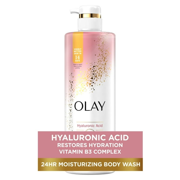 Olay Cleansing & Nourishing Liquid Body Wash with Vitamin B3 and Hyaluronic Acid, 20 fl oz