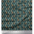thumbnail image 1 of Soimoi Cotton Jersey Fabric Leaves Small Print Sewing Fabric Yard 58 Inch Wide, 1 of 1