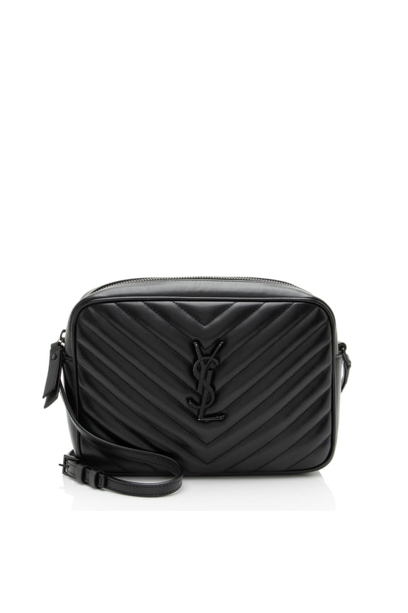 Pre-Owned Saint Laurent Matelasse Calfskin Monogram Lou Camera Bag