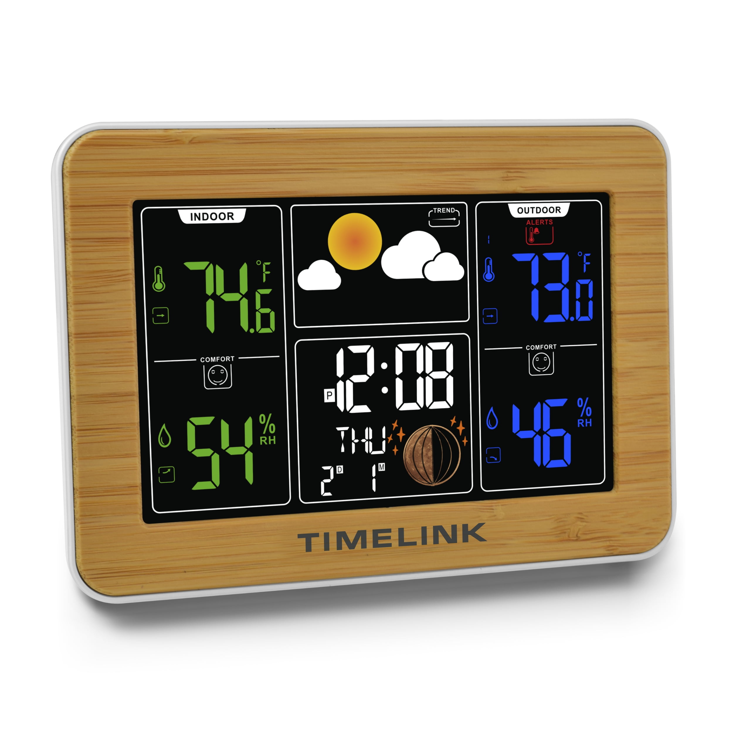 Bamboo Weather Station With Time Display