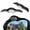 Black, variant on KINGWOLF 2 PCS Blind Spot Mirror with Side Mirror Rain Guard 360 Degree Rotation Reverse Assist Mirrors Universal for Most Cars,Black