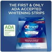 Crest 3D Dental Whitening Strips Enamel Safe Removes Tough Set-In Stains 28ct