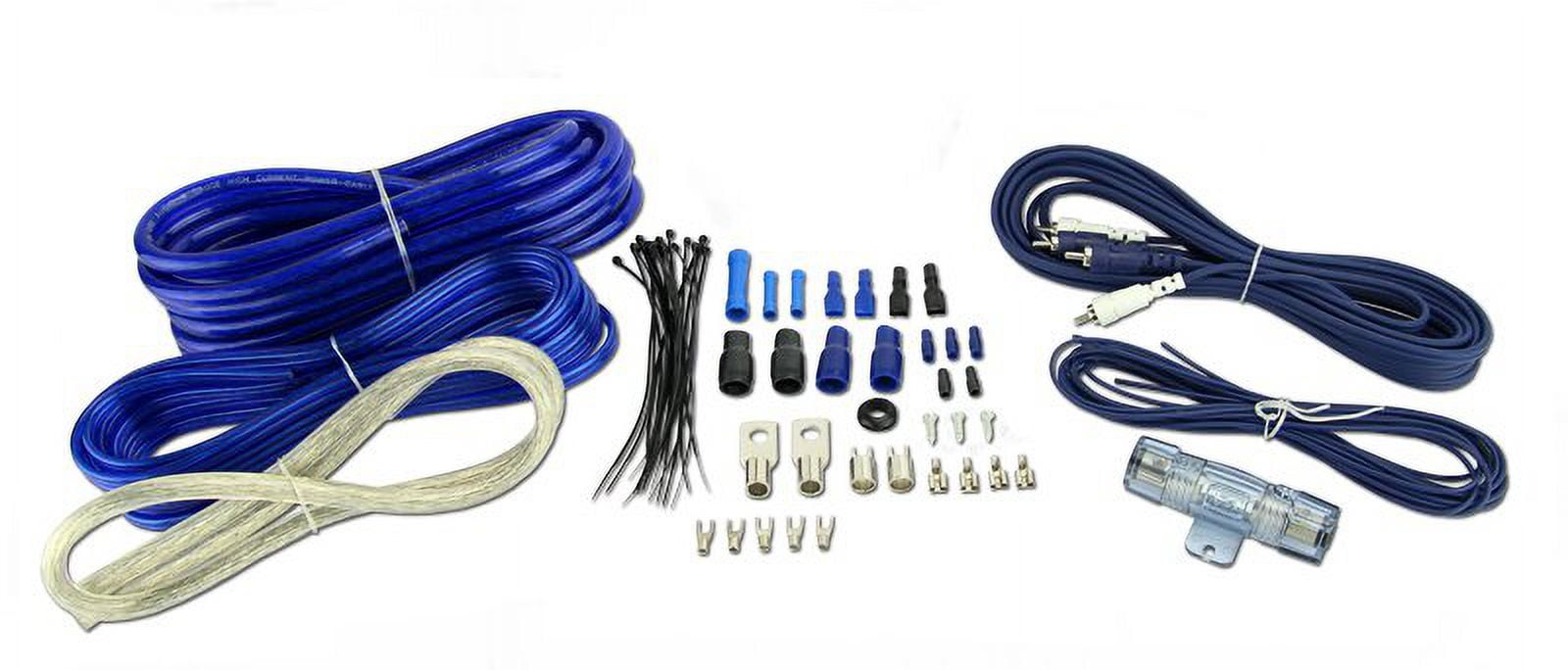 LANZAR OPTI700X2 2800W 2-Channel Car Audio Mosfet Amplifier + 4