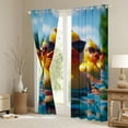 thumbnail image 3 of jejeloiu Kawaii Duck Blackout Curtains,Cartoon Animal Curtains Pack of 2 (38x45 Each),Yellow Blue Window Curtains For Girl Kids,Luxury Bedroom Decor, 3 of 6