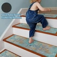 thumbnail image 6 of Stair Treads Non Slip 15PCS 8"x30" Stair Treads for Wooden Steps, Rubber Backing Stair Runner Washable Reusable Staircase Step Treads, Indoor Safety Carpet Step Treads for Kids Elders Dogs, 6 of 15