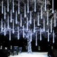 thumbnail image 1 of Luces navideñas deslumbrantes en forma de lluvia de meteoritos, 288 LED (blancas), 1 of 7