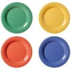 GET WP-7-MIX Diamond Mardi Gras 7 1/2" Wide Rim Round Melamine Plate, Assorted Colors - 48/Case