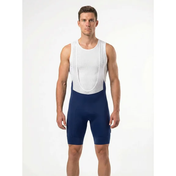 Qualidyne Men’s 4D Padded Cycling Bib Shorts, Moisture-Wicking Road Bike Bibs with Stretch Fit for Road Riding & MTB