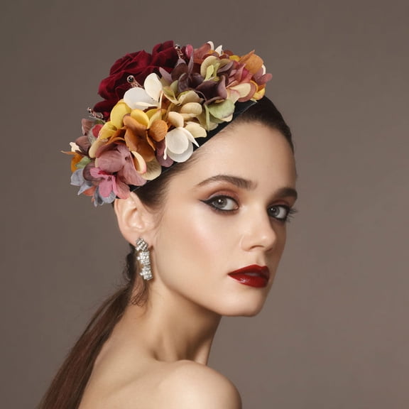 YUYUETIME Adult Crown Non-Woven Fabric Black For Dance Events 1Pcs 7.5X7.5X4.7In