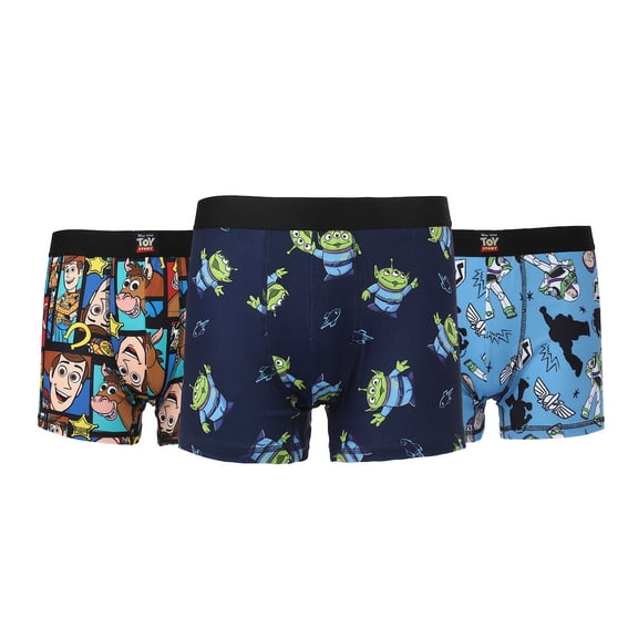 Toy Story All-Over Character Print Men's 3-Pack Boxer Briefs-Small