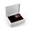 thumbnail image 2 of 4" X 6" White Lacquer Photo Frame Music Box With New "Pop-Out" Lens System - Le Temps Des Crises - SWISS, 2 of 2