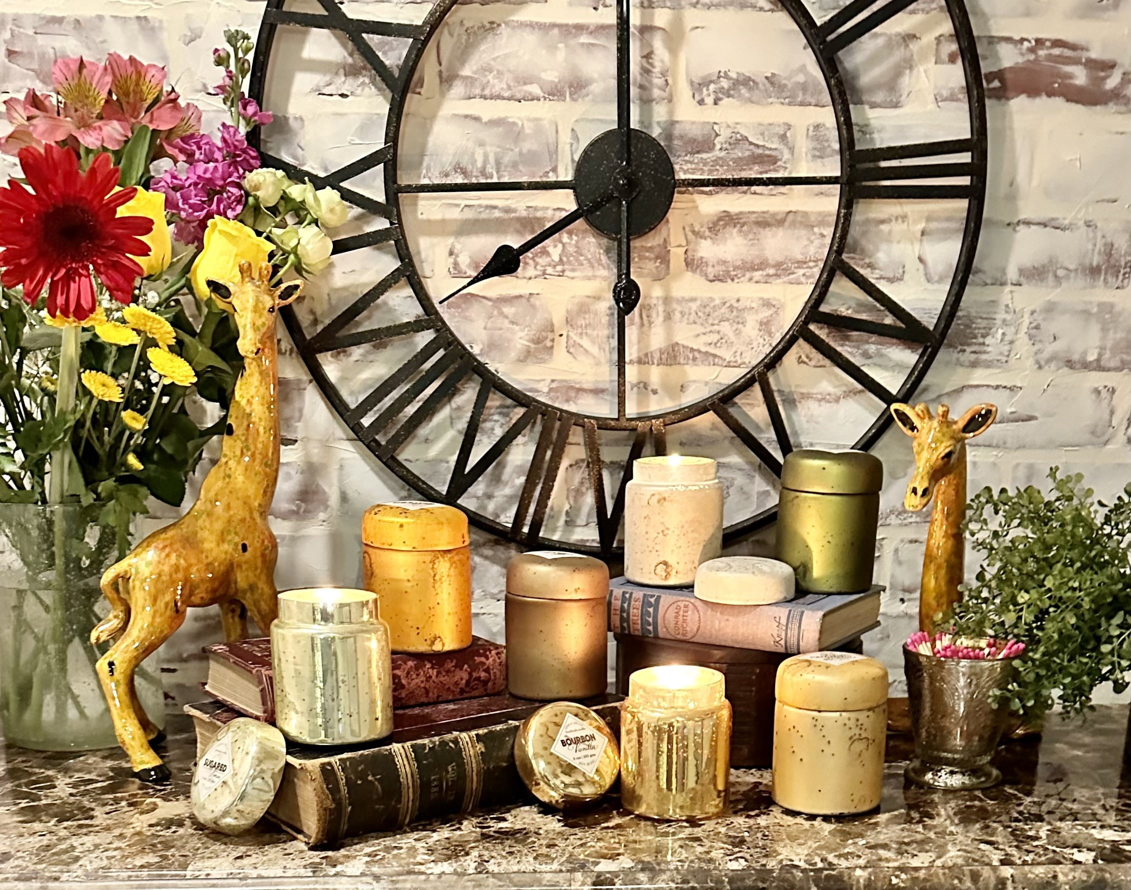 Himalayan Trading Post Mountain Fire Smoke Jar Candle, Tobacco Bark, 9oz