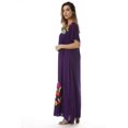 thumbnail image 2 of Riviera Sun Long Embroidered Dresses for Women (Purple, 2X), 2 of 3