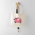 thumbnail image 5 of CafePress - Flying Pig With Sneakers Tote Bag - Unisex Canvas Tote Bag, Beige, 1-Piece, 5 of 7