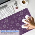 thumbnail image 4 of Long Mouse Pads for Desk,Purple Sun Moon Triangle Pattern Desk Mats on Top Of Desks, Desk Mouse Pad Extra Large with 3mm Non-Slip Base and Stitched Edge for Gaming,Office,Work,Home 35.4"x15.7", 4 of 6