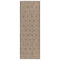 thumbnail image 2 of Safavieh Courtyard Amelia Geometric Indoor/Outdoor Runner Rug, Brown/Bone, 2'3" x 6'7", 2 of 10
