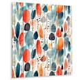 thumbnail image 2 of Designart "Scandinavian Flowers in Coral and Teal III" Seasonal Flowers Metal Art Print, 2 of 5
