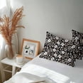 thumbnail image 6 of Lumbar Pillow Covers 20x12 Inch Set of 2, Black White Floral Waterproof Outdoor Pillow Covers, Farmhouse Vintage Botanical Leaves Decorative Cushion Pillowcases for Couch, Sofa, Bed, Garden, Patio, 6 of 9