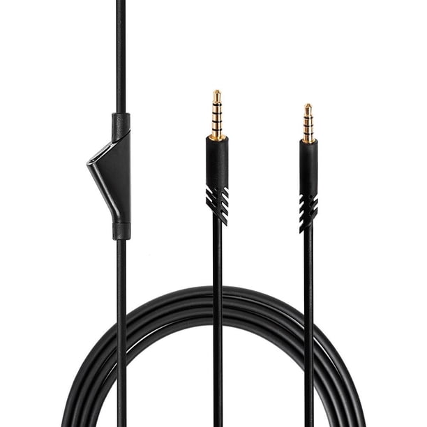 Cable de audio para auriculares para juegos con botón de silencio de 2 m para Astro A10 A40