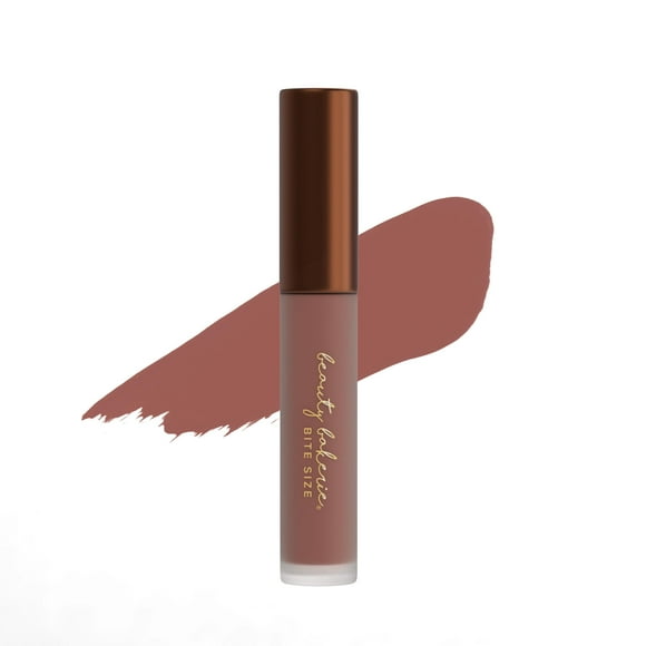 Beauty Bakerie Bitesized Lip Whip Waterproof Liquid Lipstick for Women, Long Lasting Matte or Metallic, 2.5mL, On the Bite Side