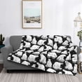 thumbnail image 2 of Disketp Cute Cartoon Polar Bear Flannel Blankets - Thick and Warm Blanket for Winter, Soft Fuzzy Plush King Blanket for All Seasons-40"x30", 2 of 6